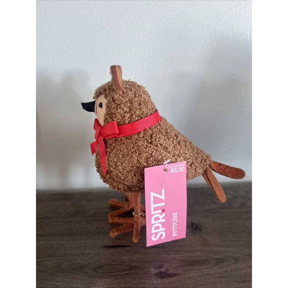 Target Wondershop Valentines Featherly Friends Bird BUTTONS bear 2025 W/‎ heart